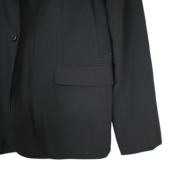 Calvin Klein Women's 12 Black One Button Front Lined Blazer - Picture 5 of 8